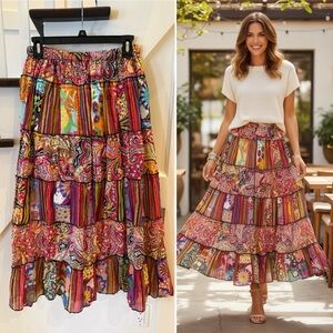 Vintage Peasant Gypsy Skirt